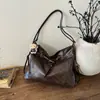 Mochila Feminina Retro Relaxada de Alta Qualidade Transfronteiriça 2025 Nova Mochila de Trabalho Bolsa de Ombro Tote Multiuso