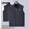 Chaleco Casual con Cuello Alto y Manga Corta Jeep Spirit Nueva Colección Primavera Verano 2025 Chaqueta Ligera para Pesca y Camping para Hombre