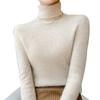 Suéter Básico Simple de Punto 2022 Suéter Interior de Lana Suéter Grueso Combinable Cuello Alto Suéter Base para Mujer Otoño e Invierno Suéter Adelgazante