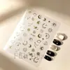 FULL BEAUTY Nuevas Pegatinas Transfronterizas Doradas y Plateadas de Estrella, Luna, Sol para Uñas Pegatinas de Estrella para Uñas Pegatinas para Uñas DIY