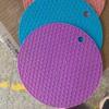 Tapete de isolamento térmico de silicone Tapete de mesa de jantar Tapete de panela Tapete anti-escaldante Tapete de vegetais Tapete de tigela Placemat Prato de jantar Tapete redondo Coaster Household