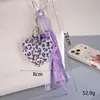 Novo Pingente de Bolsa Crochê Feito à Mão Série Frutas Miu Corrente para Pendurar Celular Corda de Couro Versátil Pingente de Celular