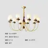Luminária de Sala de Estar Vintage Estilo Francês, Lustre Feijão Mágico, Retro Americano para Quarto Sala de Jantar, Luminárias Estilo Nanyang, Novo Modelo 2025 para Toda a Casa