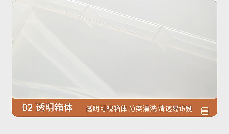 家用衣柜收纳箱衣服玩具书本透明收纳箱塑料零食车载整