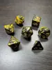 Conjunto de Dados Poliédricos D&D com Padrão de Mármore, Cores Misturadas, Transparente, D4D6D8D10D12D20 Lados, Tabuleiro Coc, Conjunto de Sete Peças