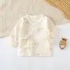 Roupas para Bebê Recém-Nascido Roupa de Monge Algodão Puro Roupas de Outono para Recém-Nascidos Roupas de Lua Cheia para Bebês Primavera e Outono Roupa Íntima Básica