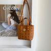 Bolso de Hombro Cruzado de Cubo de Moda Versátil para Viajes de Negocios de Alta Gama Estilo Coreano Nuevo Verano 2026 Texturizado