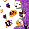 Decoración de Halloween de Amazon Transfronteriza Producto Terminado Guirnalda Pancarta Calabaza de Halloween Araña Bruja Dibujos Animados Adornos Colgantes