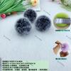Al por mayor En stock 4cm 5cm 6cm Pompones de Piel de Conejo Sintética Pompones DIY para Empaque de Regalos, Colgantes para Mochilas, Suministros para Decoración Festiva