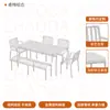 Juego de Mesa y Sillas de Hierro Forjado para Exteriores Transfronterizo, Muebles de Exterior para Cafetería Estilo Industrial, Mesa y Sillones de Patio a Prueba de Óxido