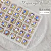 Adornos de cristal de diamante para uñas K9 2022 nuevos adornos para uñas de celebridad de internet Diamante cuadrado súper brillante diamante de punta inferior accesorios de diamante
