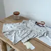 Algodón Clase A Amigable con la Piel Ropa de Casa de Verano para Niños Conjunto de Dos Piezas con Pantalones Cortos Estampado de Caricaturas para Bebé Ropa de Casa Transpirable