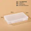 Caixa de armazenamento de miçangas tipo tira longa caixa de armazenamento de mesa retangular grande capacidade DIY com tampa caixa de armazenamento de miçangas transparente