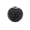 Fábrica Directa cobre micro incrustado circonio accesorios de joyería DIY espaciador redondo circonio con cuentas pulsera micro incrustada bola de circonio