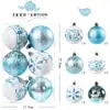 Navidad 6 Piezas Cilindro Pintado Forma Especial Festivo Galvanizado Adornos Colgantes para Árbol de Navidad Bolas de Navidad