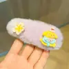 Gatito de Peluche Clip de Ruptura Lindo Corazón Girly Clip Grande BB Clip Estudiante Dulce Clip Lateral Flequillo Pinza para el Cabello