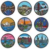 Parches bordados de monumentos de ciudades del mundo, parches termoadhesivos sin coser, pegatinas de insignias de viaje, parches adhesivos para ropa
