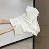 Una generación de resorte de pelo primavera y verano cuello en V algodón Joker delgado temperamento pequeño color sólido manga corta camiseta base para mujer