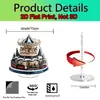 Impresión Plana Transfronteriza 2D Plano Rotación de 360 Grados Elegante Ballet Bola de Nieve Soporte Acrílico Decoración de Escritorio