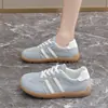 Novos Tênis de Treino Alemães Estilo College de Verão, Tênis de Malha Respirável, Casuais Retro Versáteis Esportivos Casuais Femininos Brancos