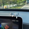Súper lindo gato dormilón pantalla de coche pequeños adornos coche pantalla de control central muñeco propenso coche decoración de dibujos animados