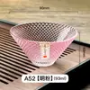 Taza de Té de Vidrio Dibujado Oro Lujo Ligero 50ml Taza de Té Especial para Mujeres Taza de Maestro Set de Té Kung Fu para el Hogar Taza Estilo Japonés