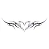 Nuevas Pegatinas de Tatuaje para Cintura y Abdomen de Súcubo Tótem Oscuro Corazón de Mariposa Abdomen Pequeño Sexy Impermeables Varias Pegatinas de Tatuaje