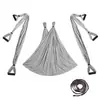 Set de Hamaca de Yoga Aéreo con Correa de Extensión en Forma de Margarita y Correa Elástica Hamaca de Yoga Hamaca Interior No Elástica