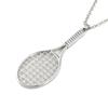 Deseo Serie Fitness Popular Creativa de Aliexpress Raqueta de Tenis Raqueta de Bádminton Llavero Colgante de Metal Collar