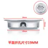 Tampa de Grade de Ventilação Redonda de Aço Inoxidável para Gabinete de Esgoto Guarda-roupa Tampa de Ventilação com Borda Chanfrada para Furo de 19mm