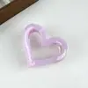 Pinza para el Cabello Elegante con Textura de Mármol y Forma de Corazón Cruzado para Mujer Pinza Grande para la Parte Trasera de la Cabeza Sensación de Alta Gama Pinza de Tiburón Pasador Celebridad de Internet