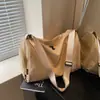 Bolsa de Bagagem Curta Cor Sólida Simples, Nova Bolsa de Viagem para Mulheres, Grande Capacidade, Bolsa Leve Portátil para Academia, Bolsa de Ombro Único Transversal