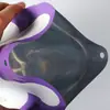Bolsa con cierre de cremallera autosellante de ciruela sin azúcar, snack, fruta confitada, fruta seca bolsa de papel de aluminio, impresión UV, logo personalizado