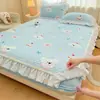 Cubierta de Cama de Felpa de Leche de Invierno 2026 Nuevo Protector de Colchón de Cobertura Total Pieza Única Juego de Ropa de Cama Gruesa de Terciopelo Juego de Tres Piezas