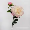2 Peonías Fénix Flores Artificiales Lujo Ligero Flores Falsas Flores de Seda Decoración de Mesa para Sala de Estar Ramo Artificial Accesorios para Sesiones de Fotos en Estudio
