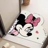 Alfombra de Baño de Dibujos Animados Oso Fresa Barro Diatomeas Absorbente Antideslizante Alfombra para Puerta de Inodoro Puerta de Entrada Alfombra de Entrada Alfombra
