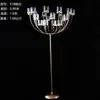 Adereços de Casamento Suporte de Flor de Gelo de Cristal Decoração da Mesa Principal Suporte de Flores para Mesa do Salão de Casamento Vaso Europeu Ornamentos de Ferro