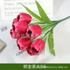 Fabricante atacadista de buquês de tulipas artificiais de 9 cabeças para paisagismo e embelezamento de jardins, tulipas artificiais para comércio exterior