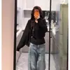 Suéter casual de punto con cuello en V holgado y mangas de murciélago para mujer, nuevo modelo de principios de otoño en color albaricoque, de manga larga, adelgazante, versátil y que marca la cintura