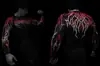 Breathedivinity Marca Americana de Moda Estilo Oscuro Camiseta de Manga Larga para Hombre Top Elástico para Deporte y Fitness