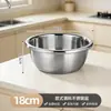 Tazón y bol para mezclar de acero inoxidable 304 para cocina casera, engrosado, adecuado para batir huevos, lavar verduras, escurrir agua, colador redondo, tazón para sopa, tazón de hierro