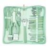Yangjiang Matcha Verde Set de 22 Piezas de Cortauñas de Acero Inoxidable para Pedicura en Casa Transfronterizo Amazon Tlktok Dropshipping