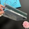 Bolsa Cosmética de PVC, Bolsa de Gel Esmerilado, Bolsa de Embalaje Colorida para Artículos de Aseo, Bolsa Translúcida Estéreo con Cierre Ziplock