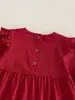 Roupas de Bebê, Roupas de Primavera, Macacão Completo para Menina Recém-Nascida, Macacão Estilo Chinês Vermelho para Lua de Mel e Cem Dias, Roupa de Um Ano