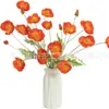 El Bouquets de Amapolas Moradas Simuladas Más Vendido de Amazon, Flores de Amapola Simuladas, Decoración para el Hogar Estilo Retro, Flores Artificiales Simuladas