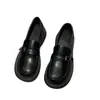 2026 Novos Sapatos de Couro Pequenos Simples Versáteis para Primavera Outono Estilo Britânico Sapatos Mocassins de Sola Grossa Sola Macia Cabedal Macio Bico Redondo Sapatos Individuais Femininos