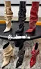Botas de mujer de alta calidad, botas largas, botas por encima de la rodilla, botas de caña alta con punta, fruncidas y holgadas, piel de vaca por dentro y por fuera, suela de cuero genuino, tacón alto de 7 cm, blanco
