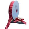Cinta de hilo con estampado de puntos de onda directo de fábrica 2.5cm cinta estampada decoración de tarjeta para el cabello cinta DIY cinturón de embalaje Especial