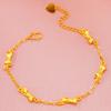 Nuevos Accesorios Transfronterizos Pulsera de Lazo de Oro de Arena de Vietnam Joyería para Mujer Cobre Chapado en Oro de 24k Pulsera de Nudo Chino