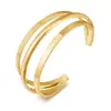 Amazon Pulsera de Aro Geométrica Creativa con Baño de Cobre Transfronteriza para Mujer, Pulsera Vintage de Moda y Sencilla Estilo Ins